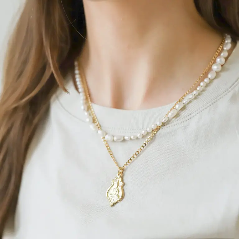Jai Style Jai Thai amulet gold vermeil necklace GVAN
