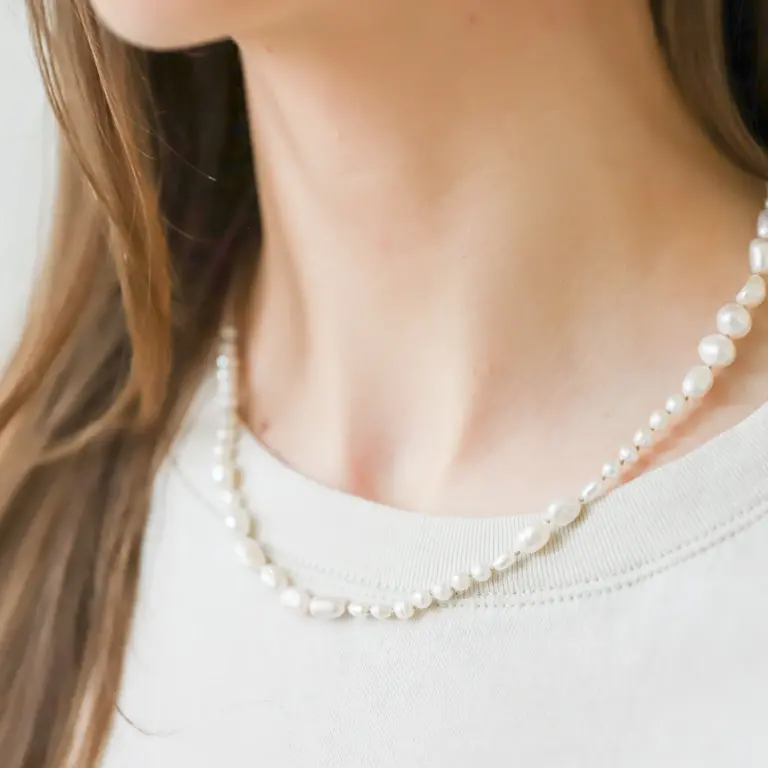 Jai Style Jai Pearl choker gold knot KFPCG