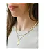 Jai Style Pearl choker gold knot