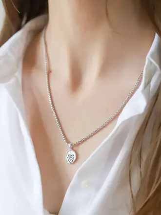Jai Style Unalome silver necklace