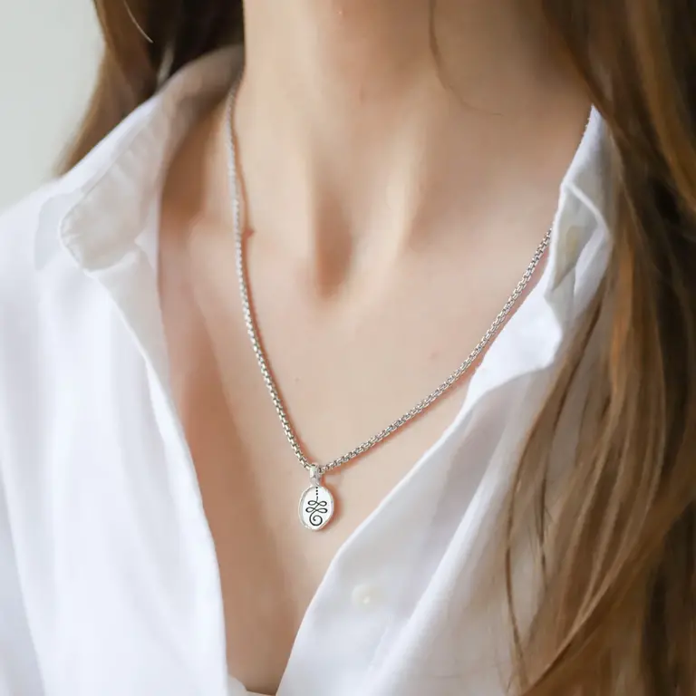 Jai Style Jai Unalome silver necklace SSUN