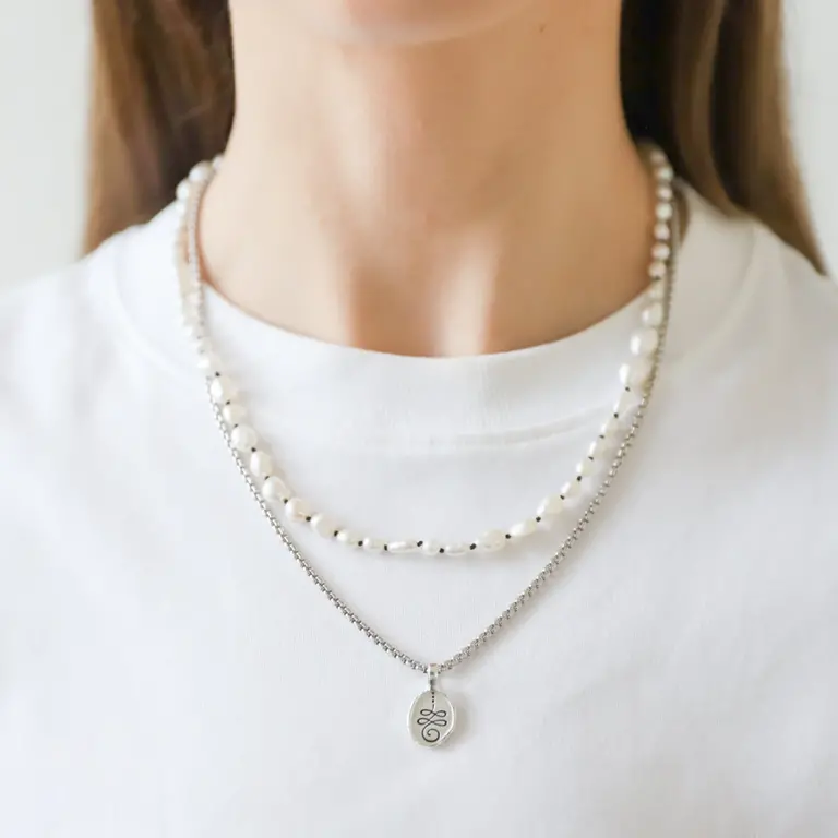 Jai Style Jai Unalome silver necklace SSUN