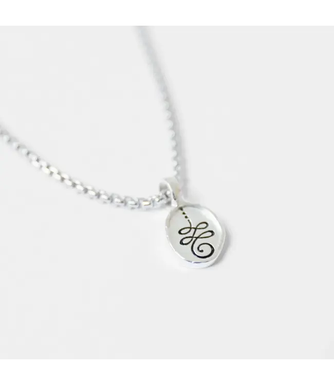 Jai Style Unalome silver necklace