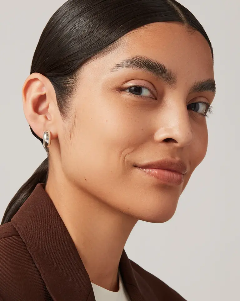 Jenny Bird Tome hoops small silver JB3291-HPS