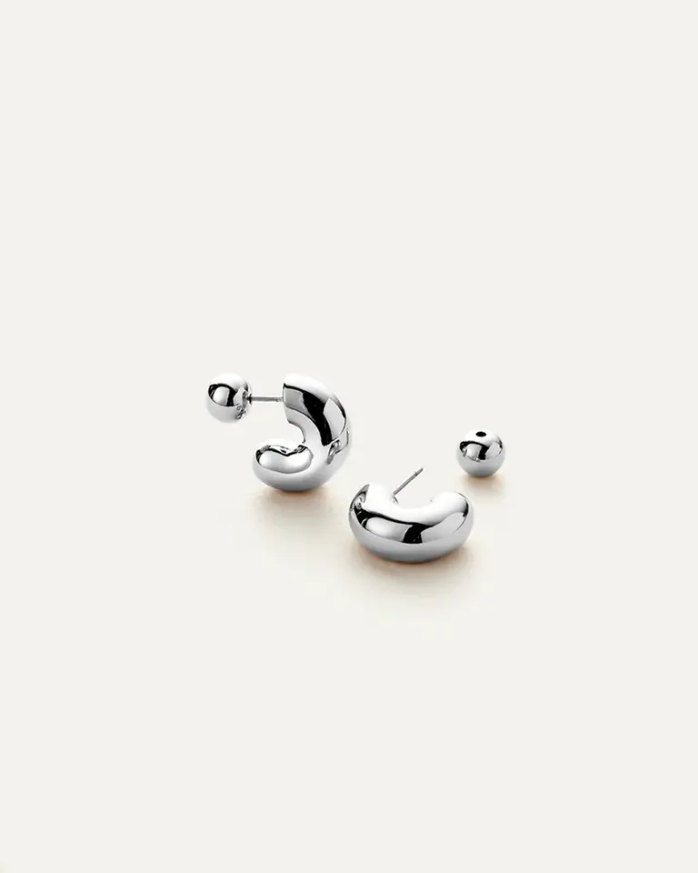 Jenny Bird Tome hoops small silver JB3291-HPS