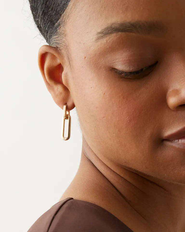Jenny Bird Jenny Bird Teeni detachable link earring gold JB3504-HPG