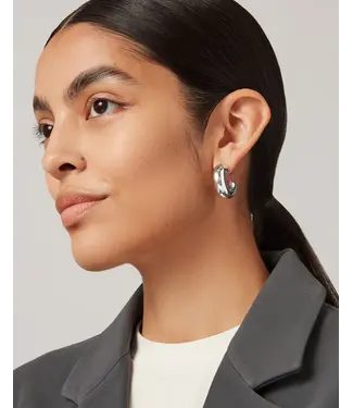 Jenny Bird Tome hoops large silver