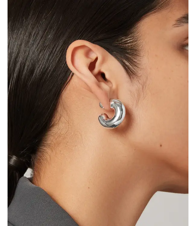 Jenny Bird Tome hoops large silver