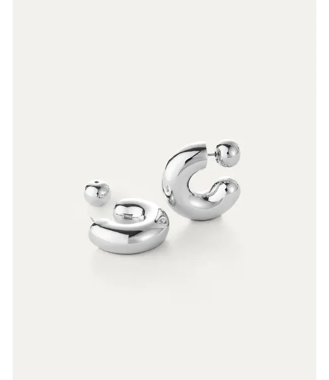 Jenny Bird Tome hoops large silver