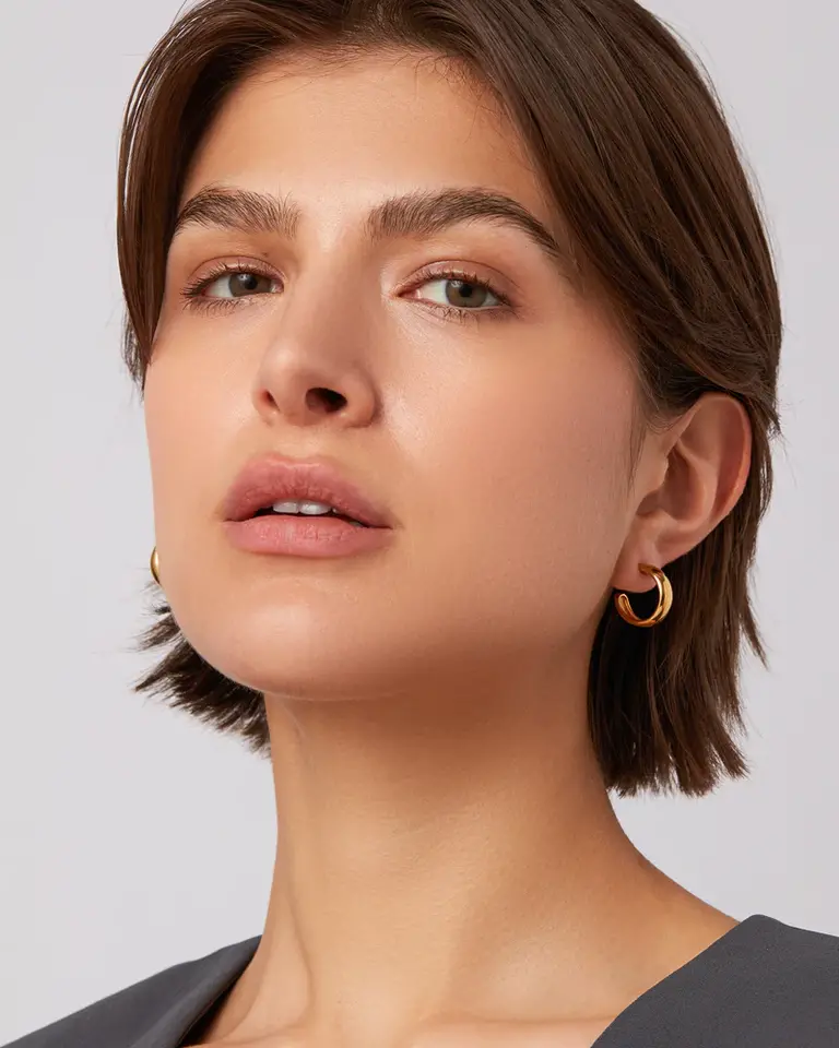 Jenny Bird Jenny Bird Staple hoops small gold JB3419-HPG