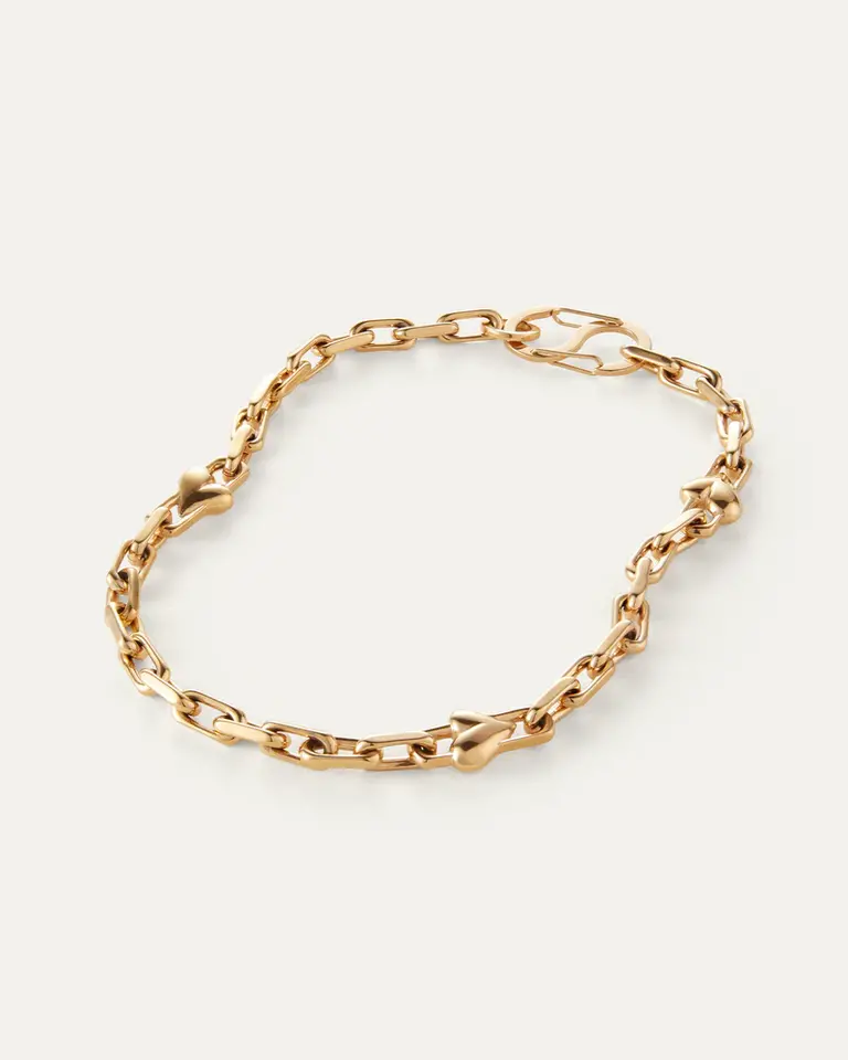 Jenny Bird Jenny Bird Art heart chain neck gold JB1343-HPG