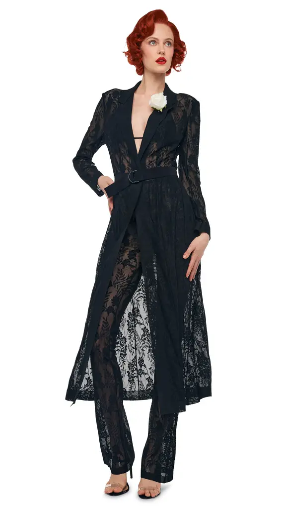 Norma Kamali Norma Kamali Single breasted midcalf coat ST2254SLB10