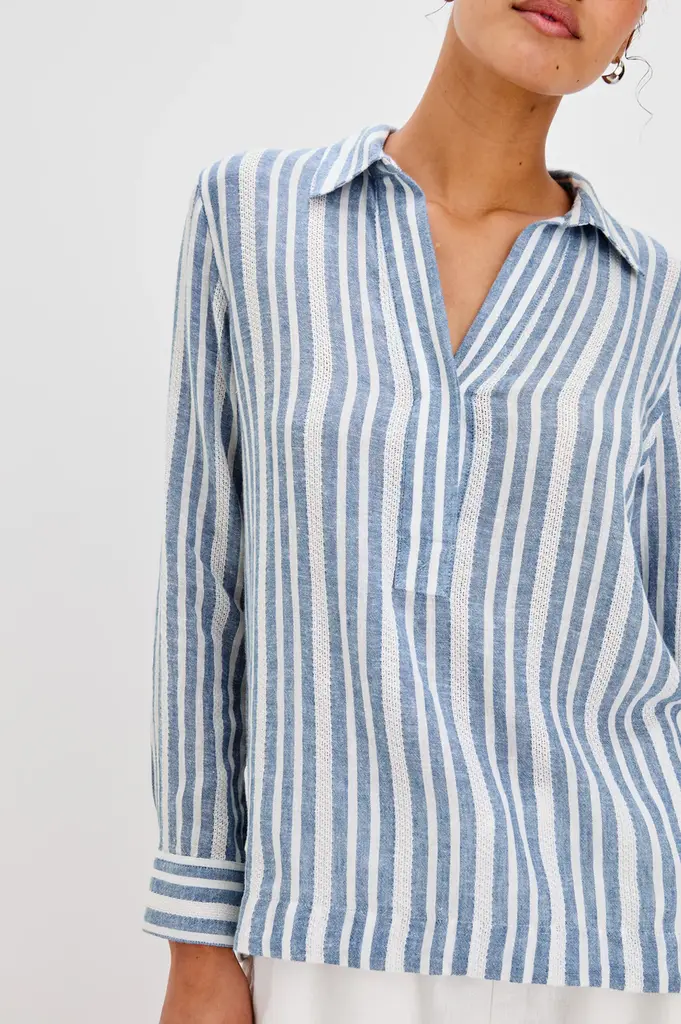 Rails Rails Lagoon stripe ls top 200-679C-8149