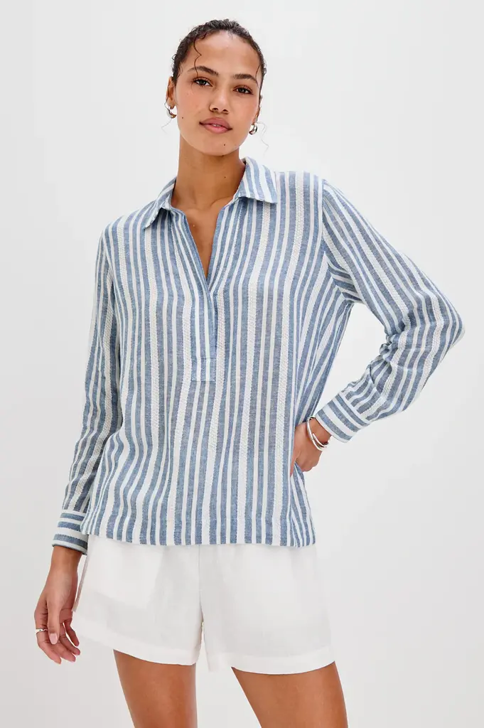 Rails Rails Lagoon stripe ls top 200-679C-8149