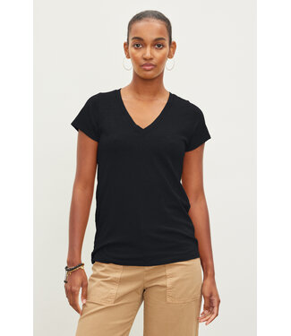 Velvet Jill city slub vneck tee