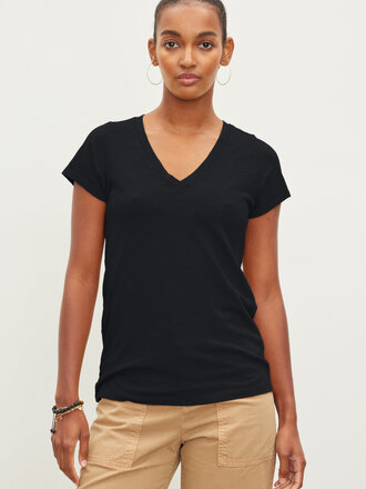 Velvet Jill city slub vneck tee