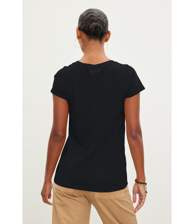 Velvet Jill city slub vneck tee