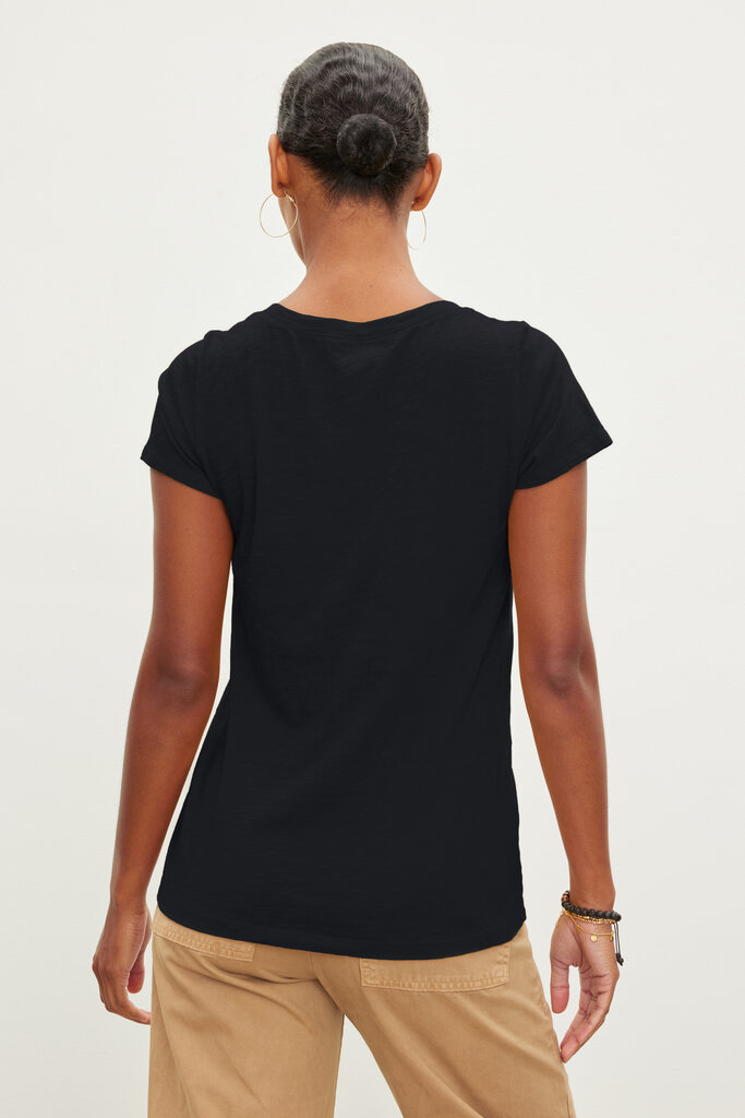 Velvet Velvet Jill city slub vneck tee