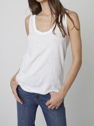 Velvet Jen city slub tank top
