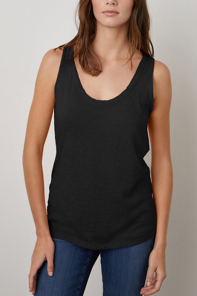 Velvet Velvet Jen city slub tank top