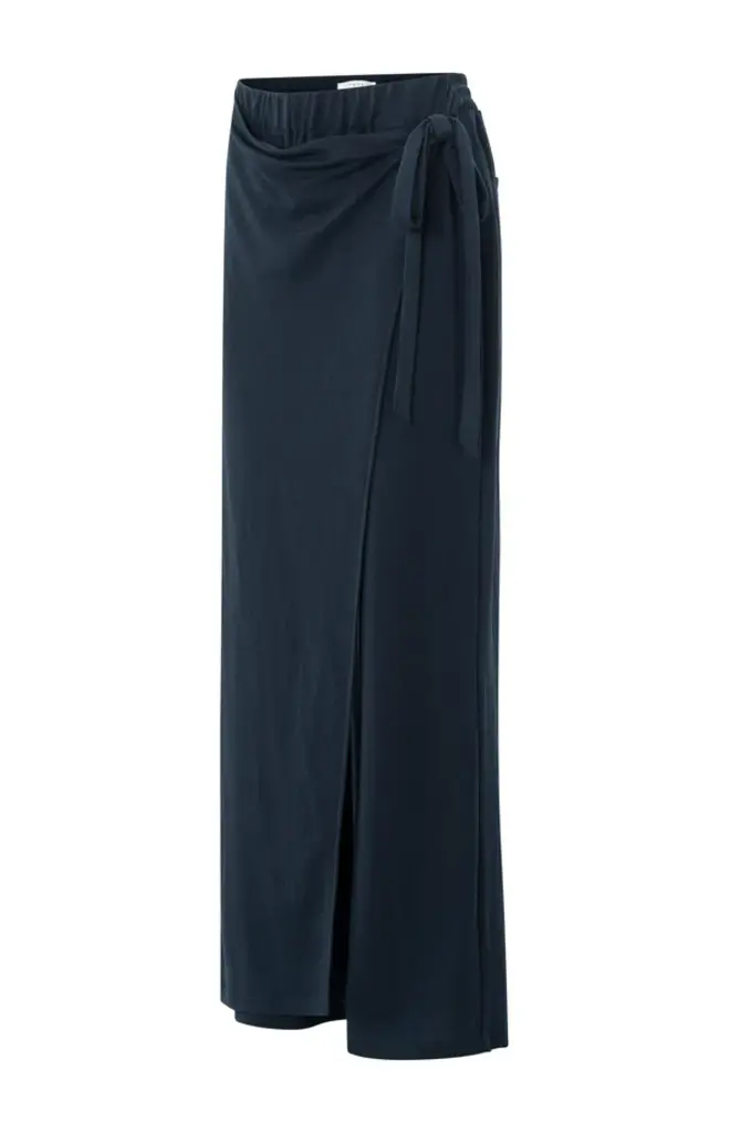 Yaya Yaya Jersey wide leg pant w/crossover 1309199