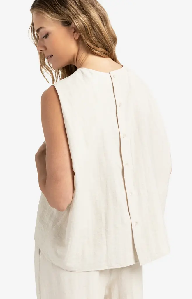 Yaya Yaya Sleeveless tops w/buttons 1701301