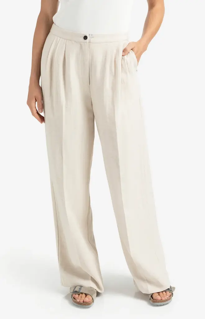 Yaya Yaya Woven structured wide leg pant 1301204