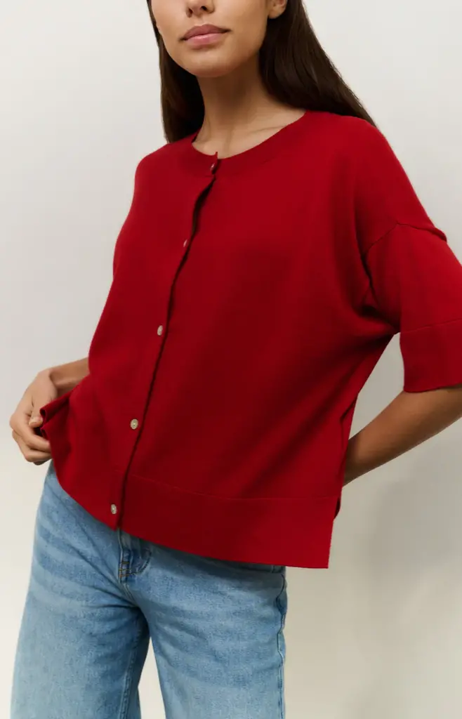 Yaya Yaya Oversized fine knit cardigan 1010112