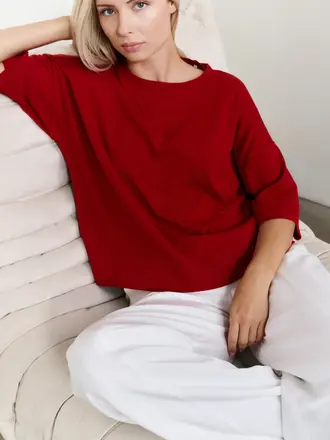 Yaya Oversized fine knit tshirt