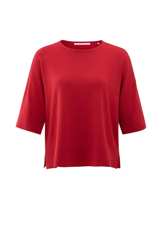 Yaya Yaya Oversized fine knit tshirt 1000454