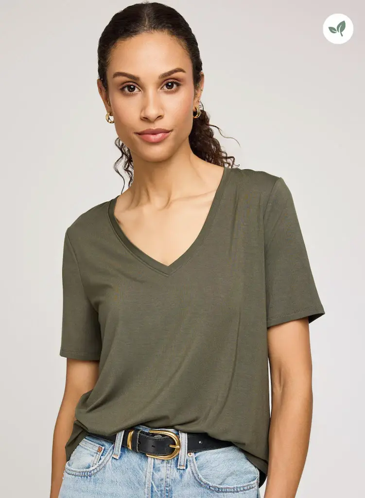 Gentle Fawn Gentle Fawn Jamie vneck tshirt GF2507-1134