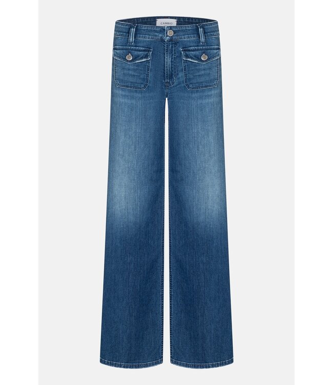 Cambio Aimee patch pocket jean