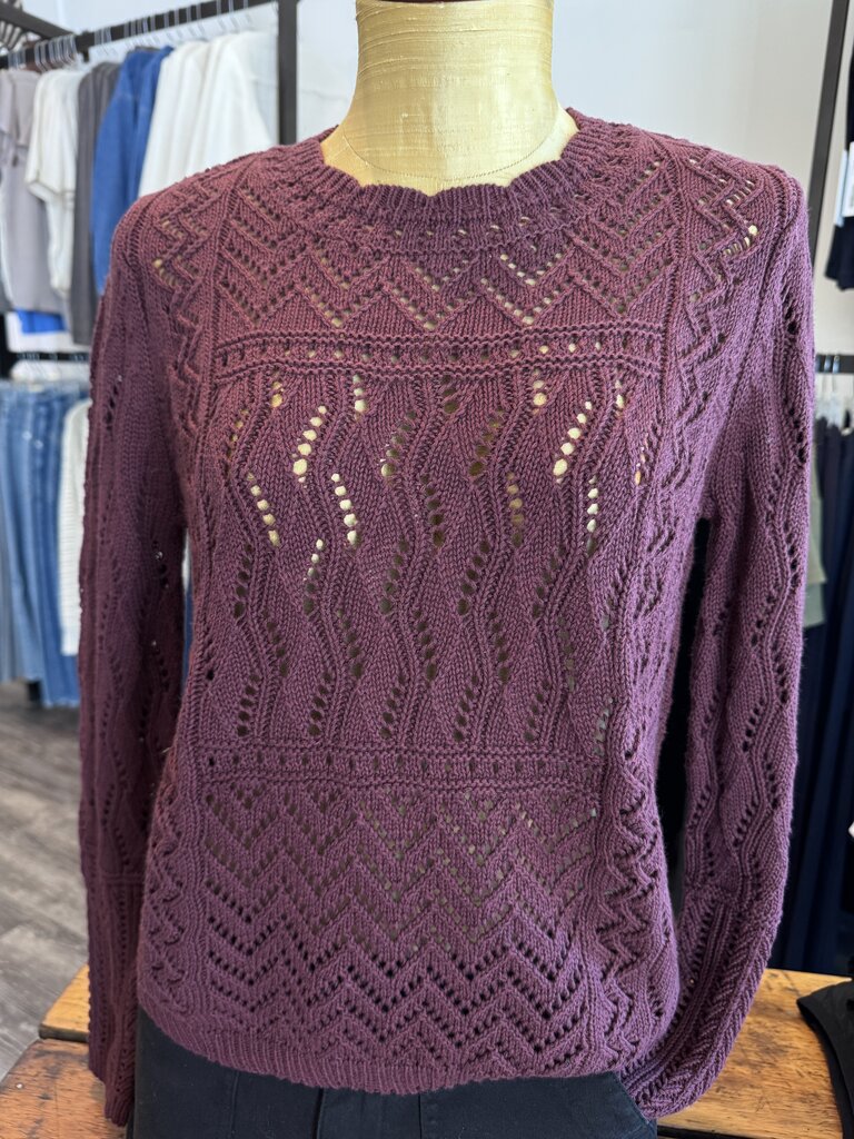 Autumn Cashmere Autumn Cashmere Stitchery patchwork crew N14251