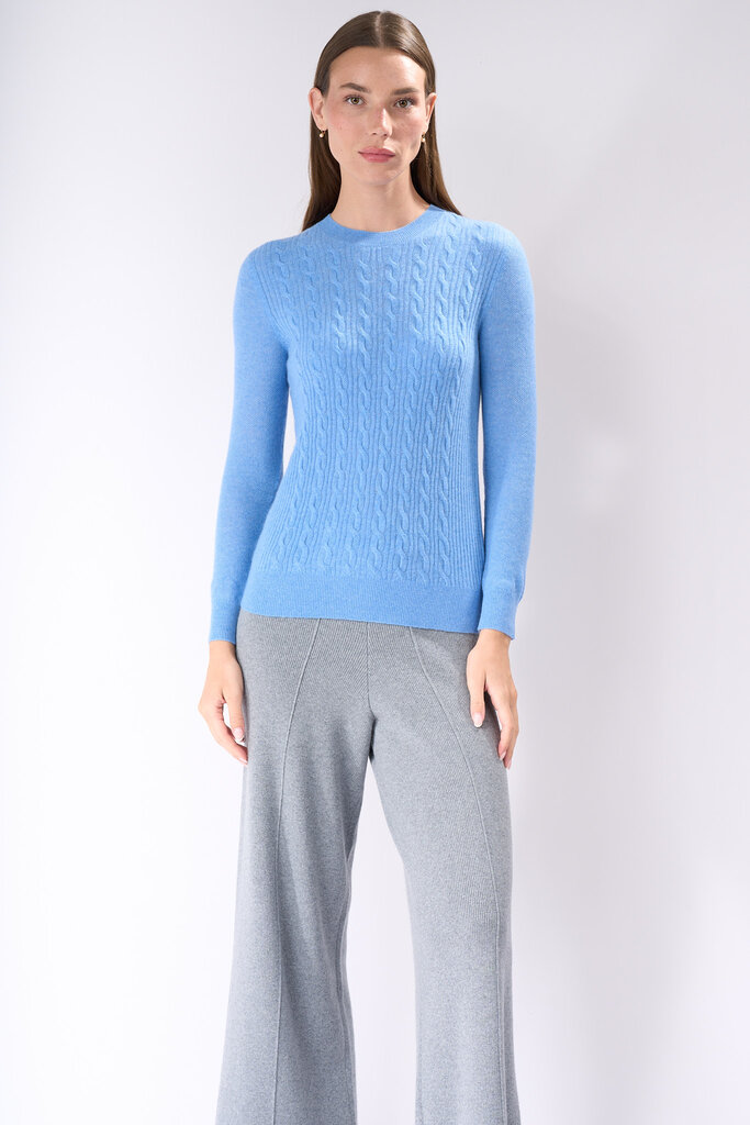 Cashmere clouds Cashmere Clouds Cable knit baby cashmere sweater CC802