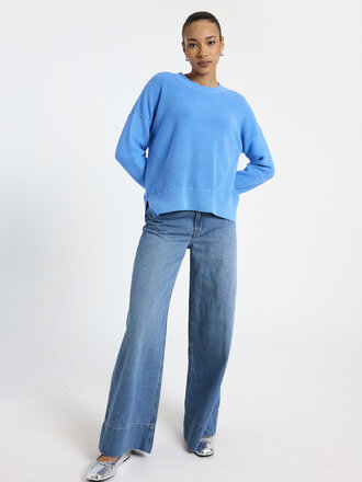 Brodie Lana rib detail crew top