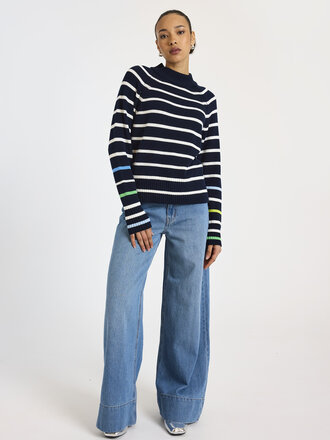 Brodie Liberty stripe crew top