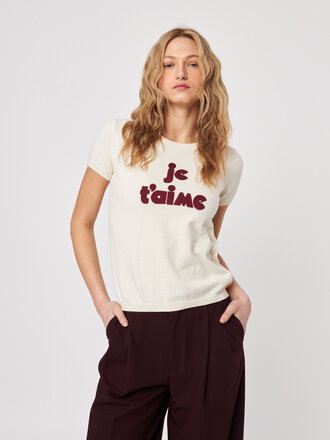 John & Jenn Cedric knit shirt "je t'aime"