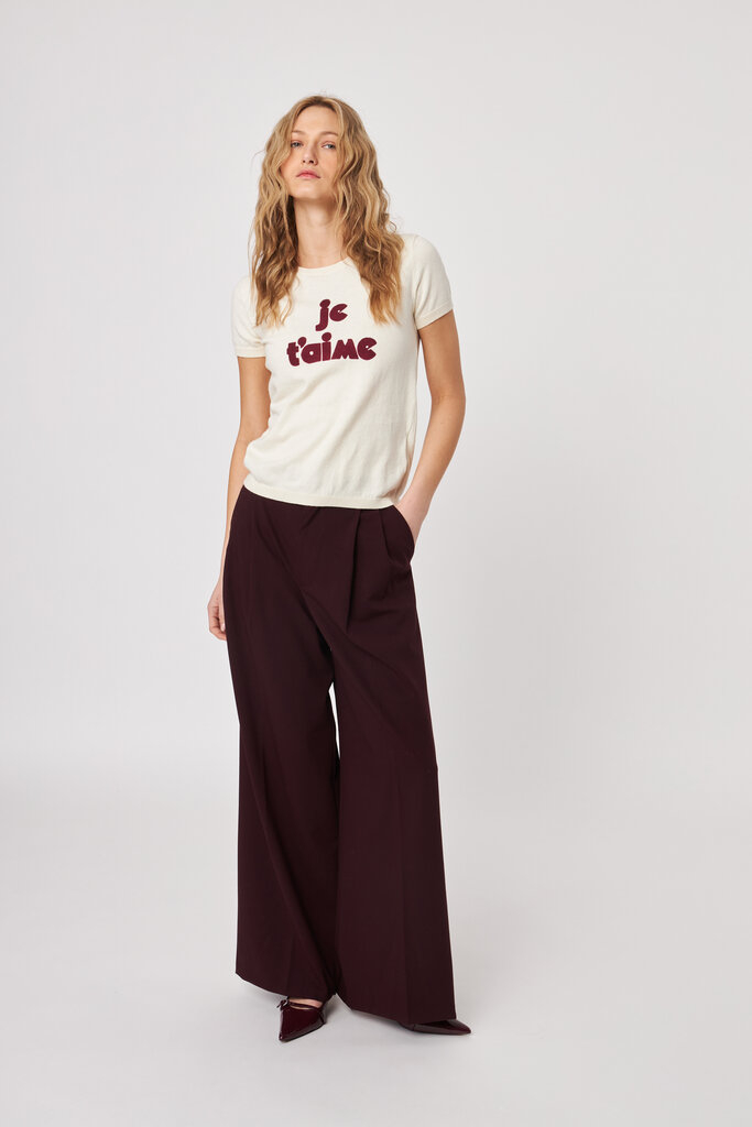 John & Jenn John & Jenn Cedric knit shirt "je t'aime" F524TS01