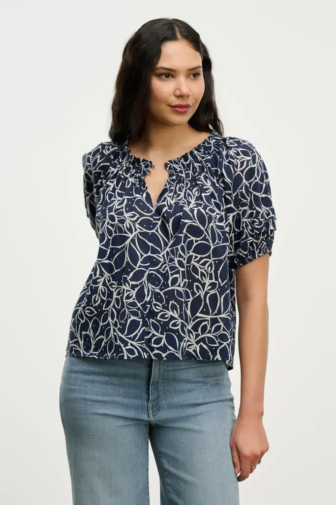 Velvet Velvet Thera printed voile top