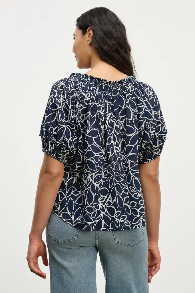 Velvet Velvet Thera printed voile top
