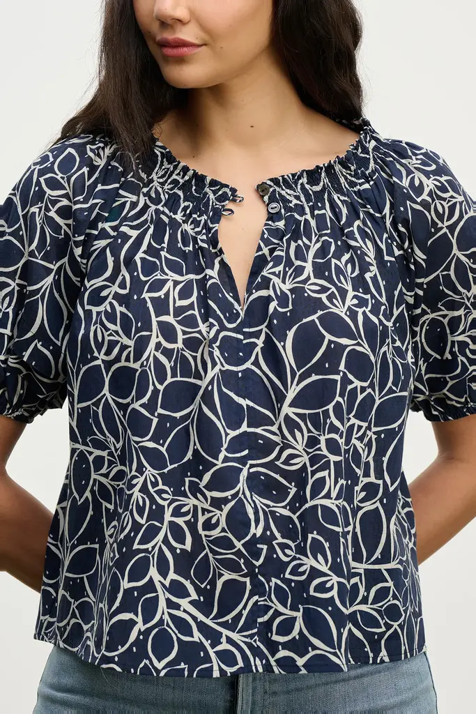 Velvet Velvet Thera printed voile top
