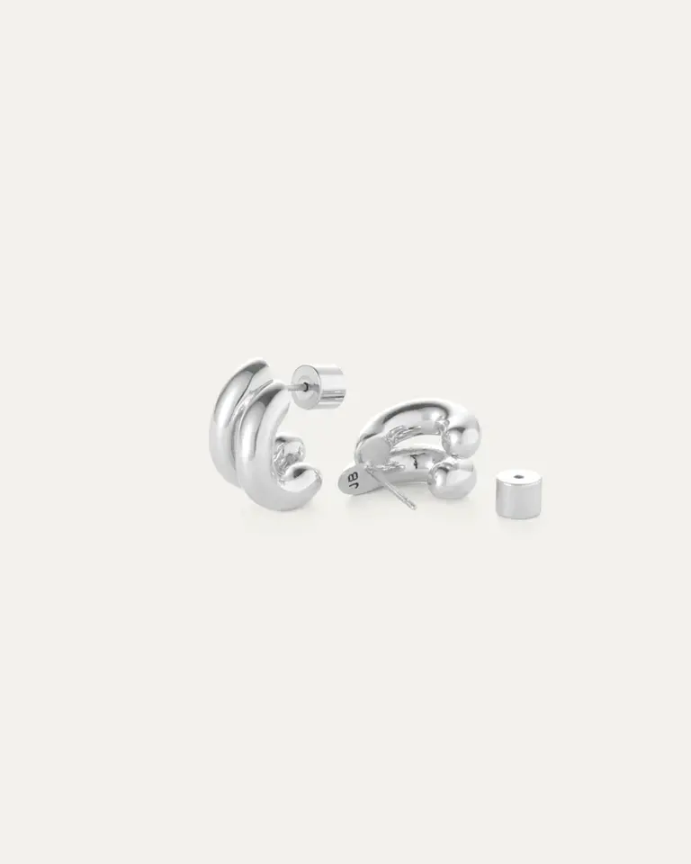 Jenny Bird Jenny Bird Mini Florence earrings silver JB3450-HPS