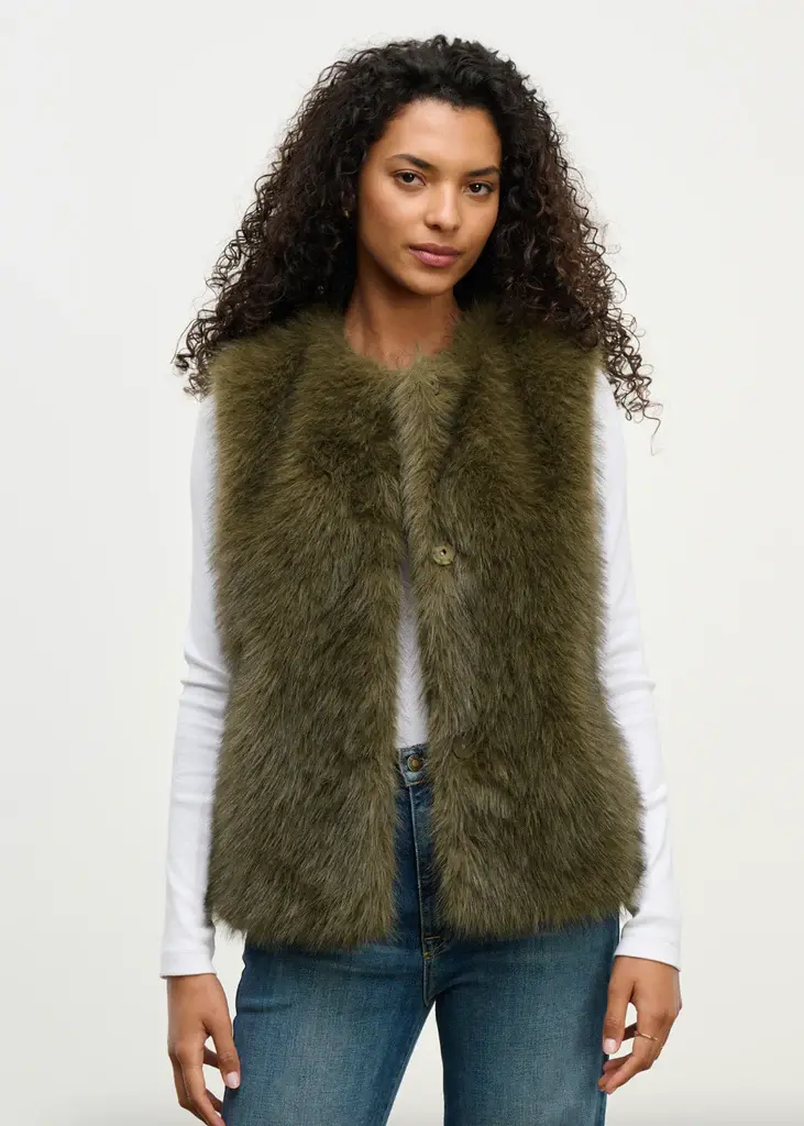 Velvet Velvet Anastasia fur vest