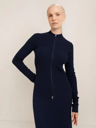 Paper Label Gabrielle rib zip jacket