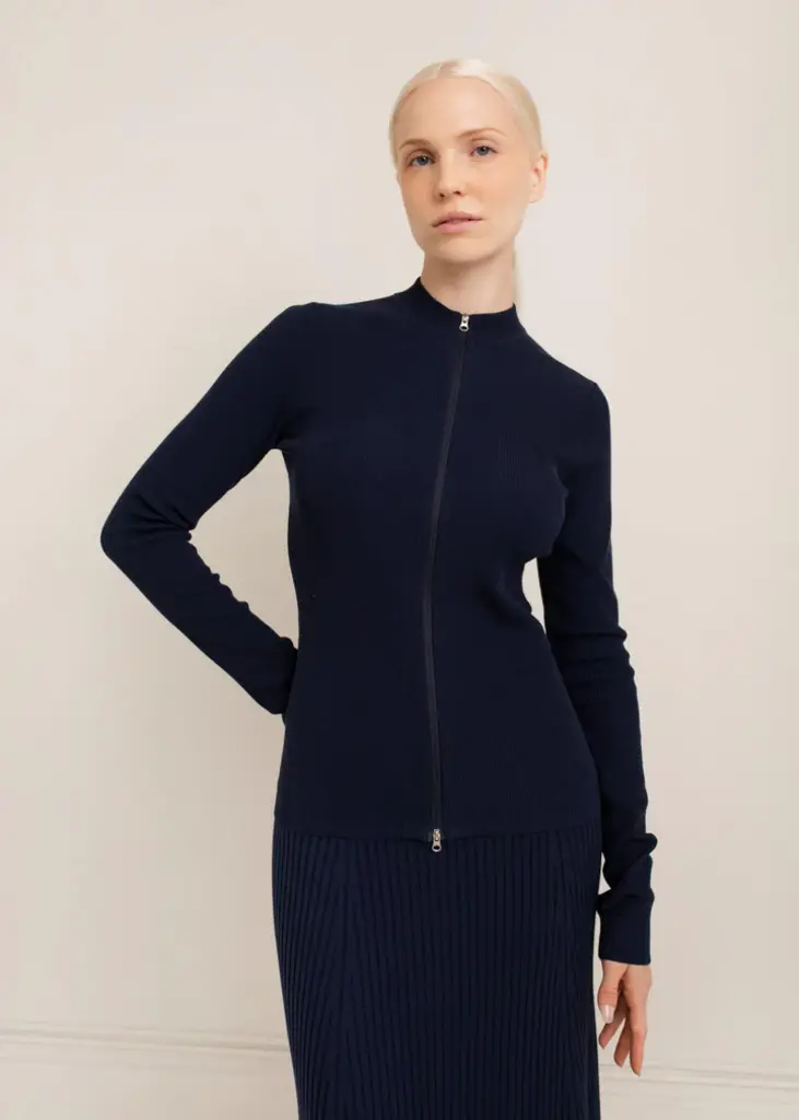 Paper Label Paper Label Gabrielle rib zip jacket STC-251-7012