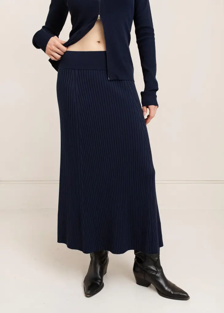 Paper Label Paper Label Afiya rib skirt STC-251-2031