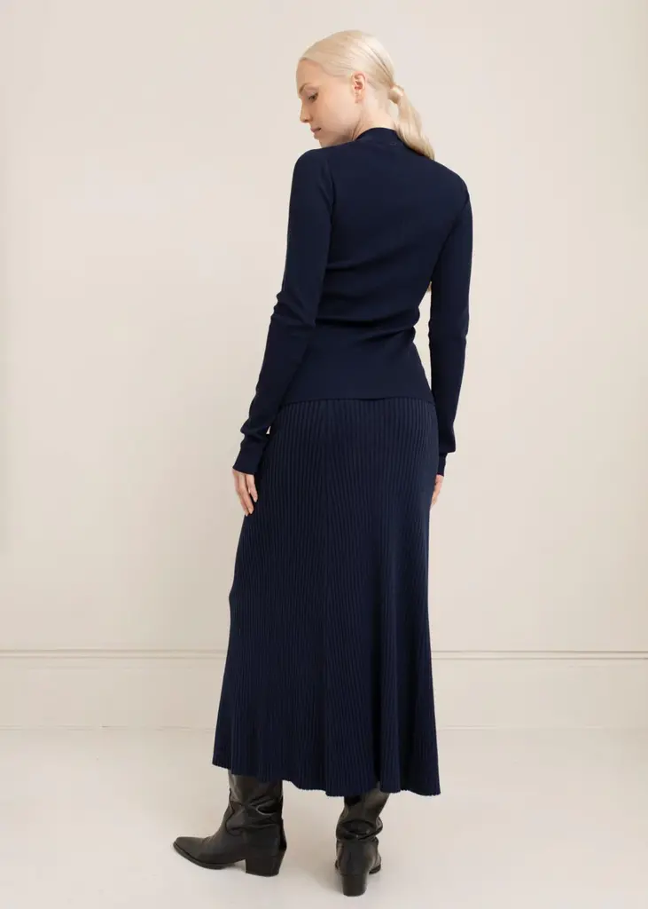 Paper Label Paper Label Afiya rib skirt STC-251-2031