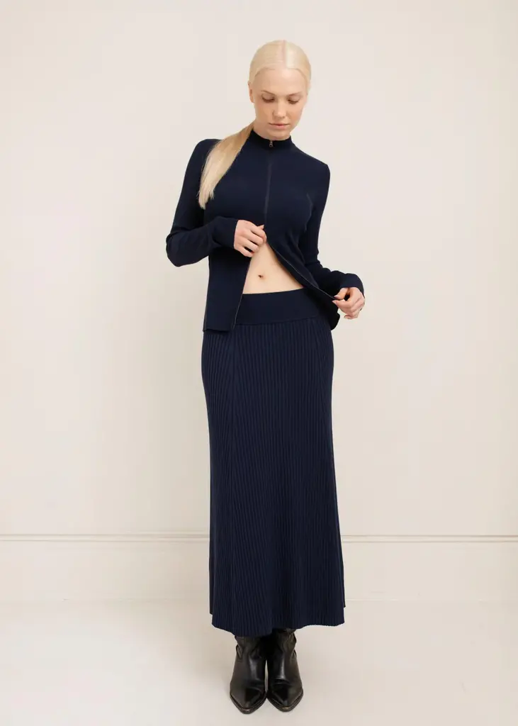 Paper Label Paper Label Afiya rib skirt STC-251-2031