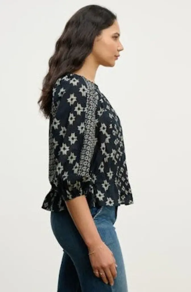 Velvet Velvet Adelaide aspen print top
