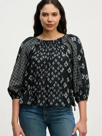 Velvet Adelaide aspen print top